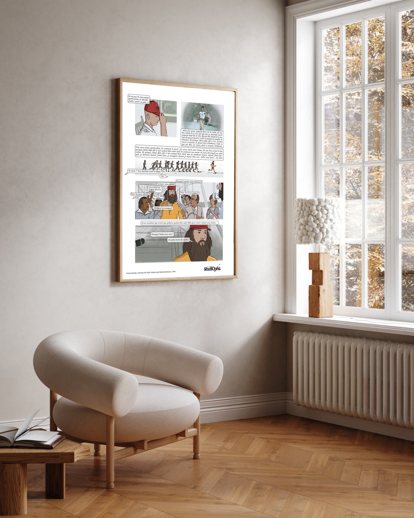 Affiche BD J’ai juste envie de courir Forrest Gump