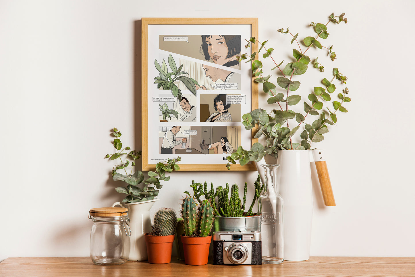 Affiche BD Léon et sa Plante