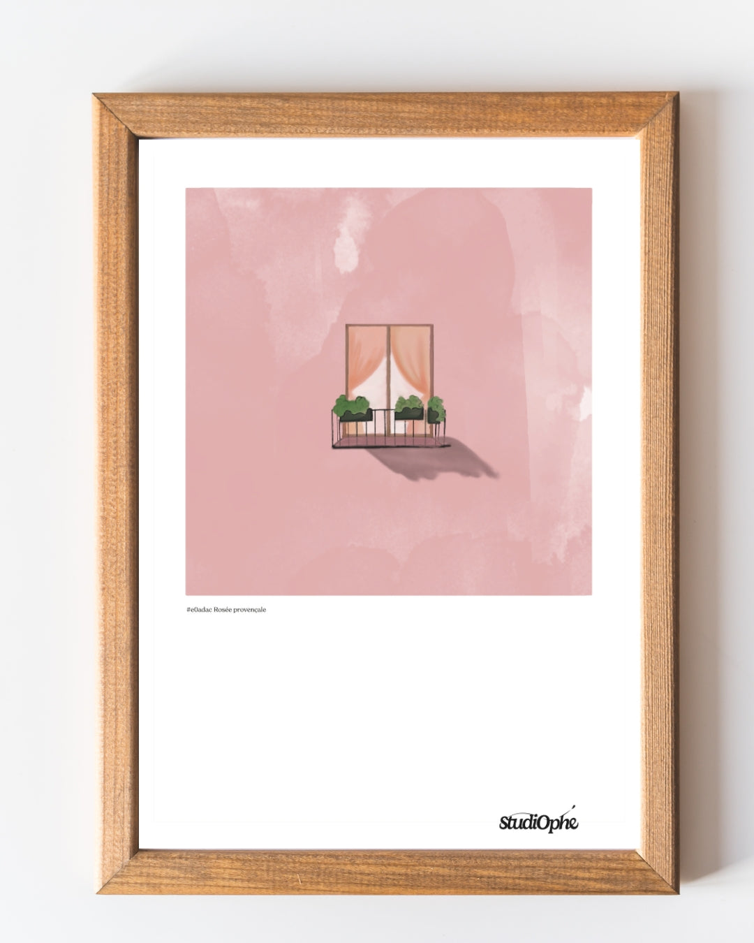 Affiche aquarelle Rosée Provençale
