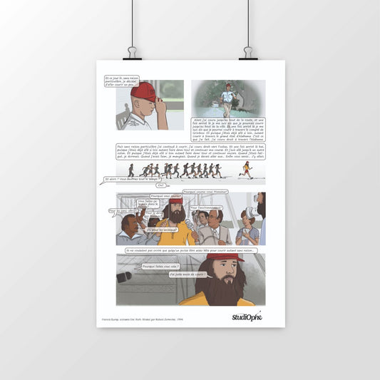 affiche scène culte Forrest Gump